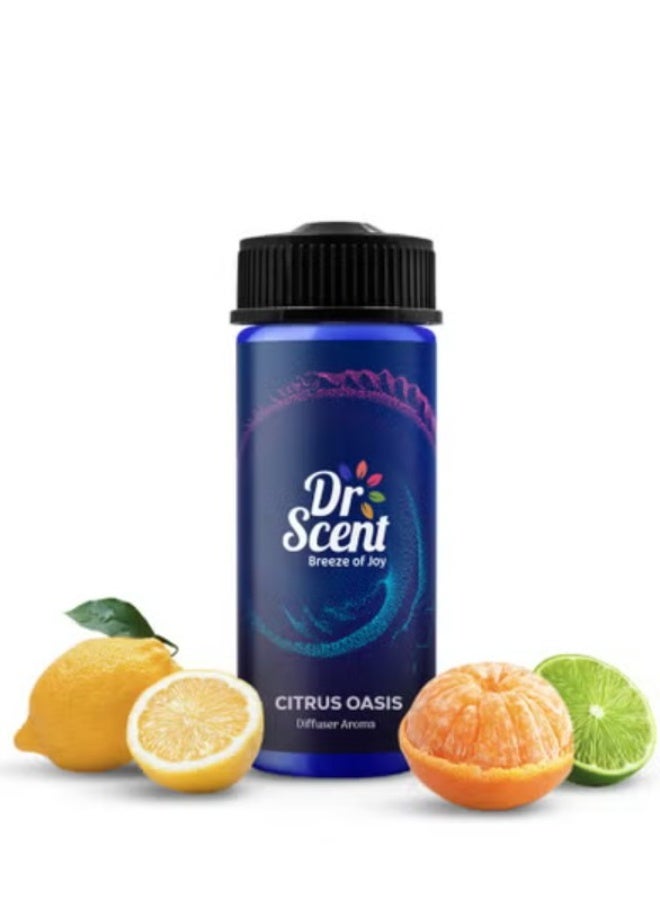 Dr Scent Diffuser Aroma Citrus OASIS, Feel the Distinctive Notes of Crisp Lime and Lemon, With Aromatic Strong Notes of Mandarin (170ml) - Image 1
