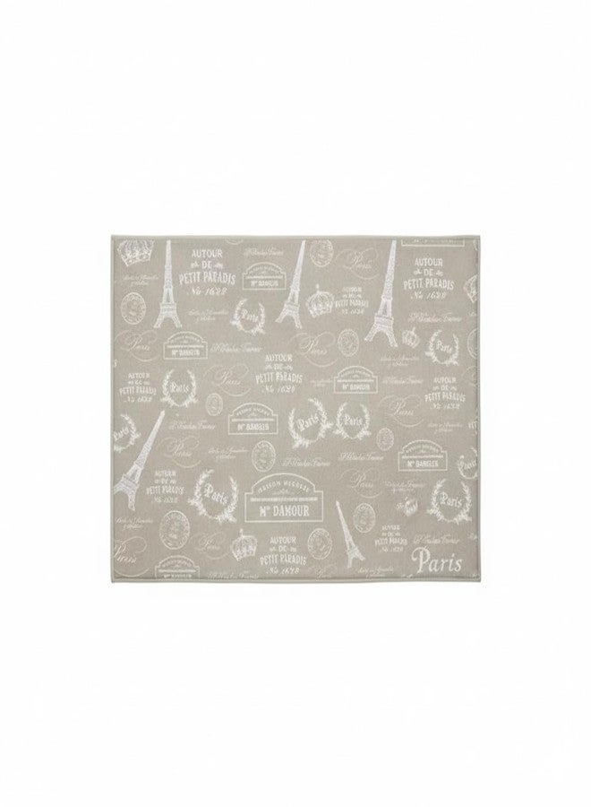 Harman Paris Passport Printed Microfiber Dish Drying Mat, Natural, 15 x 20 Inches - Image 3