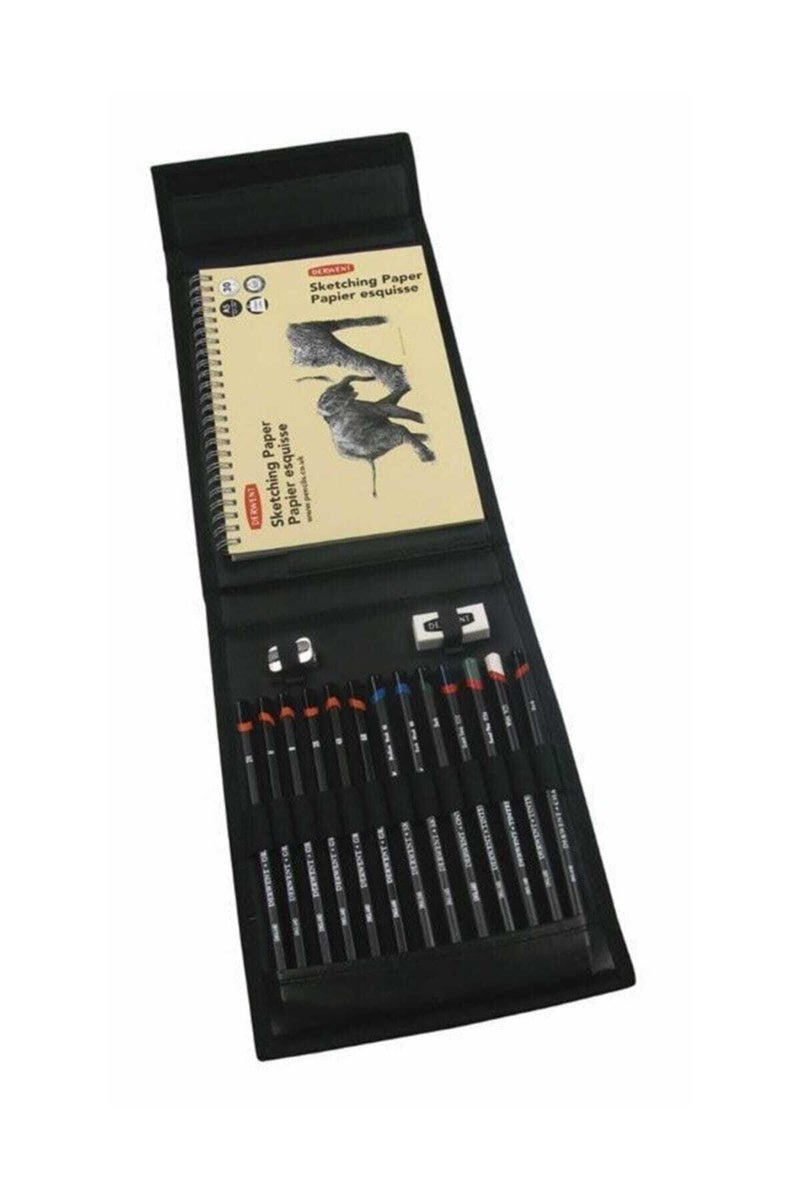 Derwent Sketching Set with Mixed Media Sketching Pencils, Sketching Wallet, Sketch Book & Accessories, Professional Quality - 2300218 - Image 3