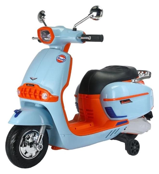 Fat Amy Electric Rides-on Vespa for Kids - Blue - T08