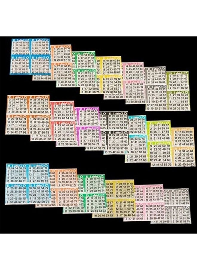 SmallToys Bingo Paper Game Cards 4 Cards 20 Sheets 50 Books 8 Inch Square Size Disposable Sheet Made In Usa  - Image 2