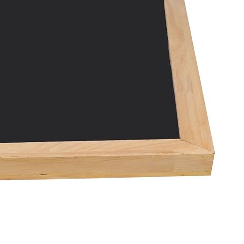 Roger & Moris Wooden (Rubber Wood) Framed Chalk Board - Non Magnetic, Lightweight for Home, Office and School (Black, Size : 2 feet x 1 Foot) - Image 4