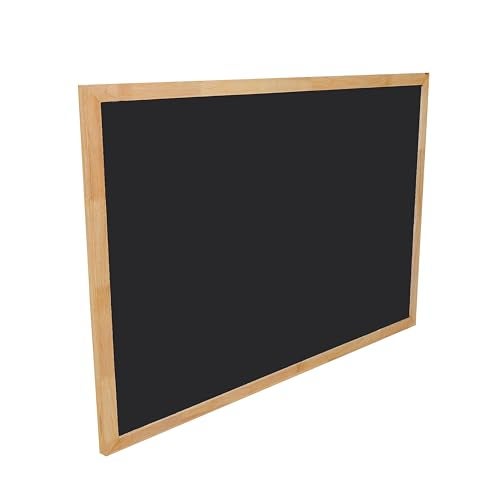 Roger & Moris Wooden (Rubber Wood) Framed Chalk Board - Non Magnetic, Lightweight for Home, Office and School (Black, Size : 2 feet x 1 Foot) - Image 2