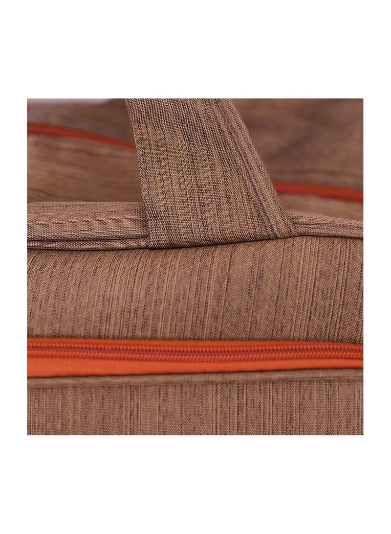 CAPITAL حقيبة دافل كابيتال 19 بوصة، لون القهوة - Image 3