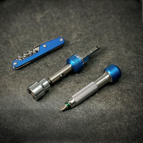 711L Inline Ratchet Driver HEX Compatible with Standard 14 inch Interchangeable Screwdrivers and 14mm Socket For High Torque Heavy Duty Use - Image 3