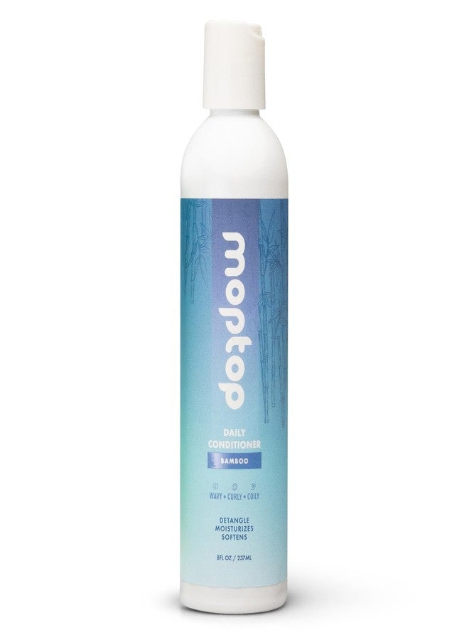 MopTop Daily Curly Hair Conditioner - Hair Moisturizer to Restore Dry, Damaged Hair & Reduce Frizz, Sulfate & Paraben Free Hair Care for All Hair Types - Wavy, Curly, Coily (Bamboo, 8 oz) - Image 1
