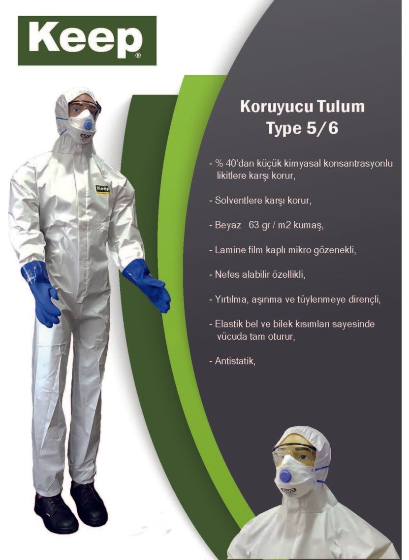 Keep - Coverall Laminated Type 5/6 Disposable Coverall - Image 1