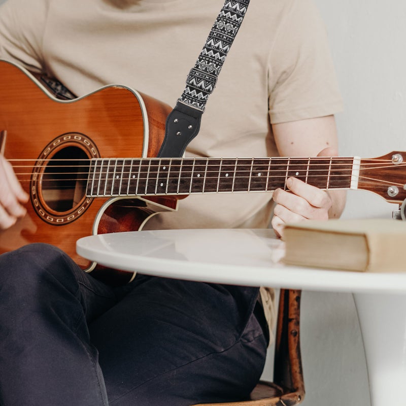 🎸 طقم حزام قطعتان بطول قابل للتعديل مريح بألوان متنوعة مقاوم ومتعدد الاستخدامات - Image 4