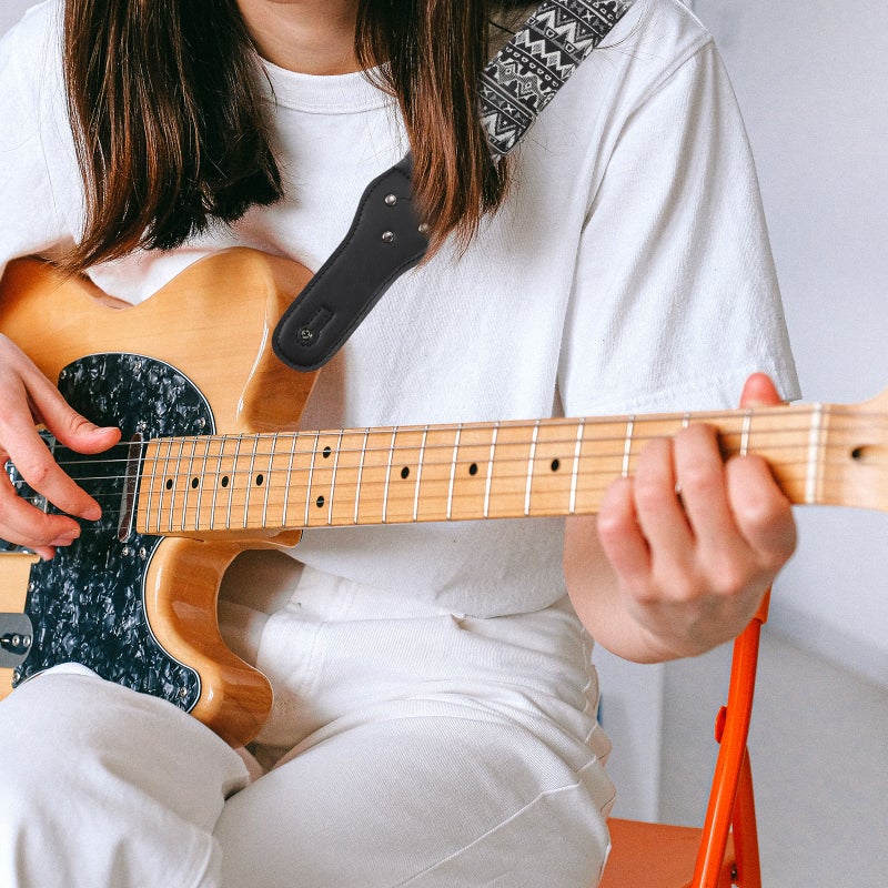 🎸 طقم حزام قطعتان بطول قابل للتعديل مريح بألوان متنوعة مقاوم ومتعدد الاستخدامات - Image 5