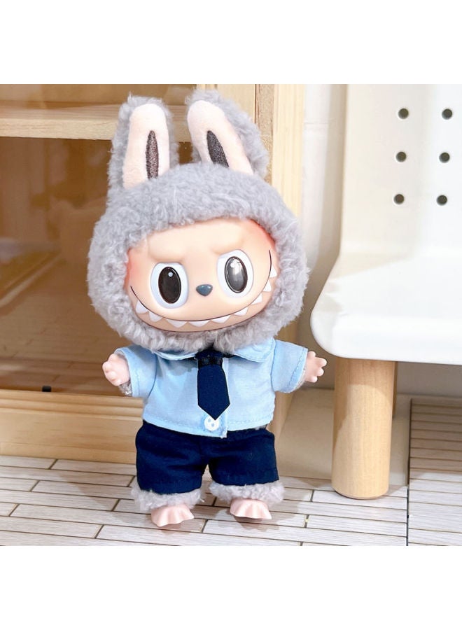 Labu Doll Coat Labubu Vinyl Doll 17cm Doll Dress-up Bubble Mart Doll Dress-up Doll Others-Height:Mcdonald's Baby Clothes - 17cm Can Be Worn With Cloth 【doll Not Included】  - Image 3
