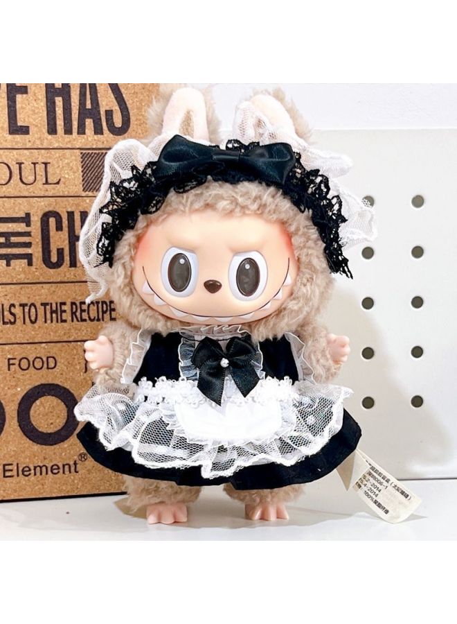 Labu Doll Coat Labubu Vinyl Doll 17cm Doll Dress-up Bubble Mart Doll Dress-up Doll Others-Height:Mcdonald's Baby Clothes - 17cm Can Be Worn With Cloth 【doll Not Included】  - Image 4