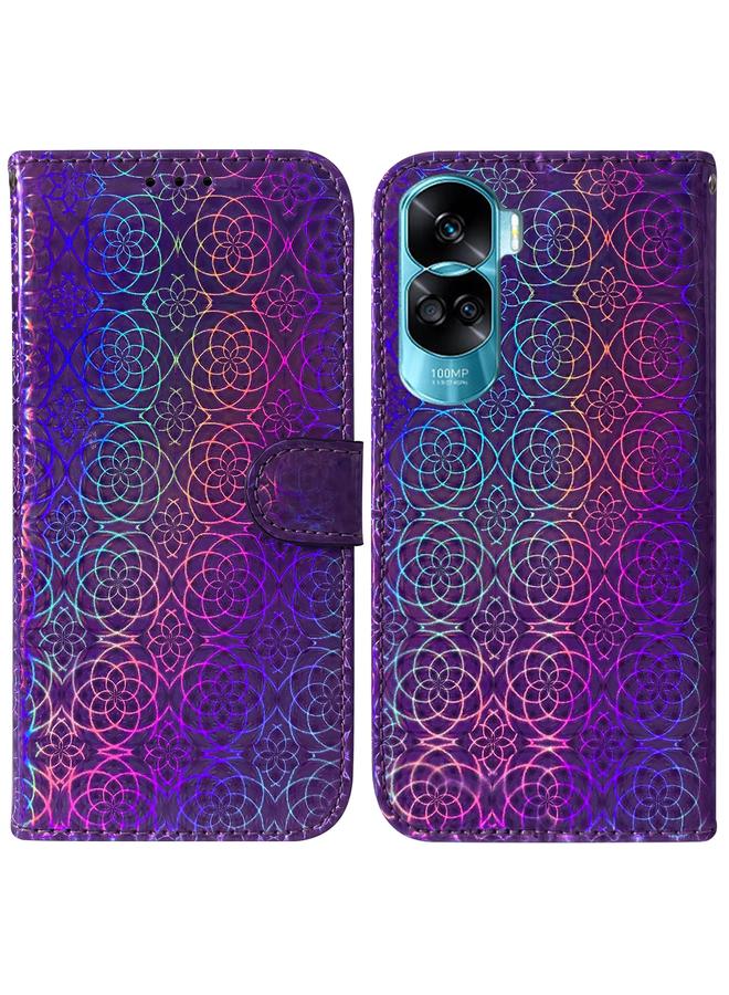 S-TOP Case For Honor 90 Lite Colorful Magnetic Buckle Leather Phone Case - Image 1