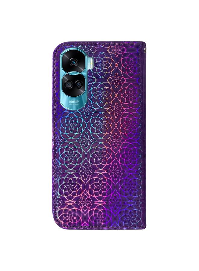 S-TOP Case For Honor 90 Lite Colorful Magnetic Buckle Leather Phone Case - Image 3