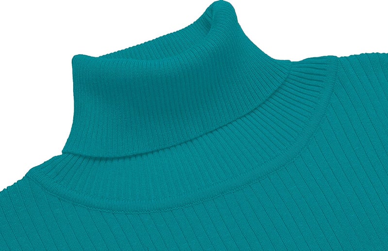 NORTHWIND Men's High Turtle Neck Cotton T-Shirt (Light Turk, Medium) - Image 4