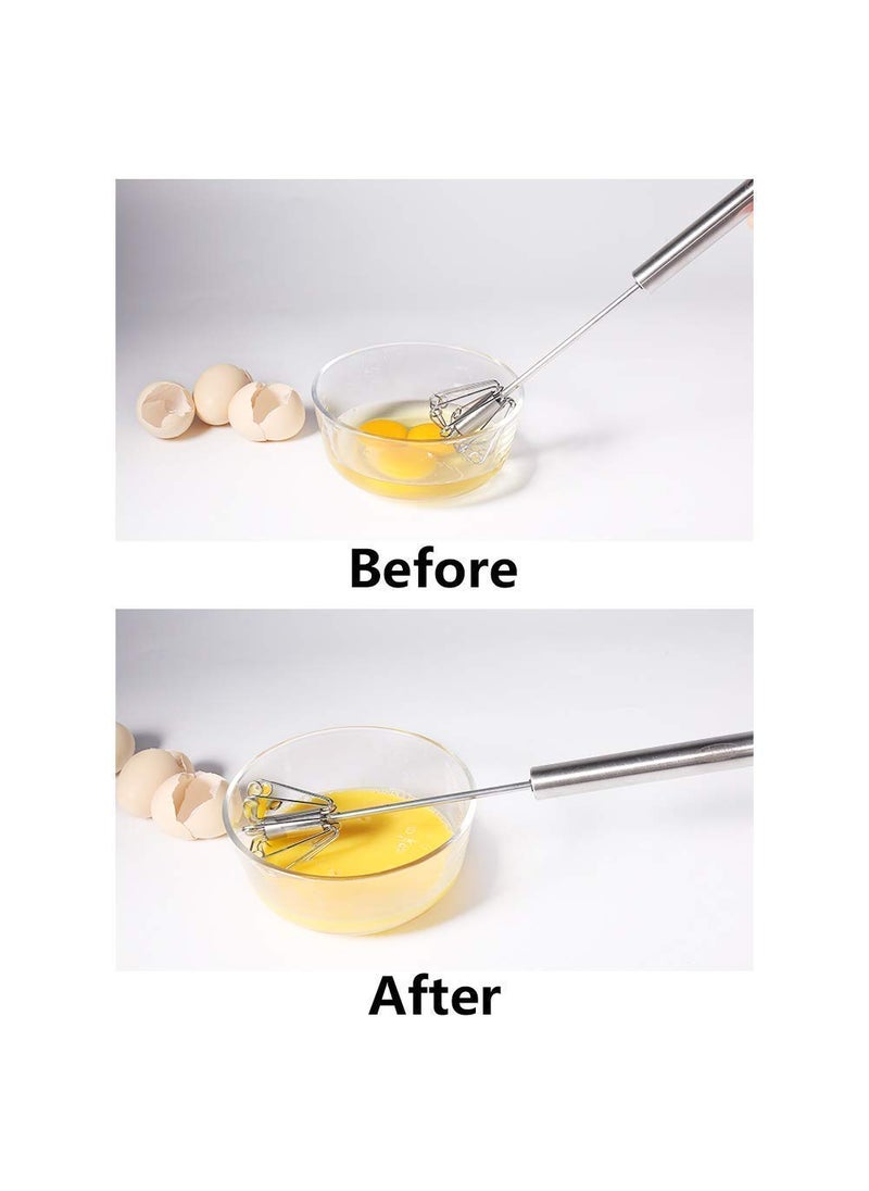 Cloudzy - Cloudzy Egg Whisk Spring Rawai Handy Churner Manual Whisk Hand Valona Egg Beater Hand Blender Mixer Butter Milk Frother Maker Hand Push Whisk 1 - Image 1