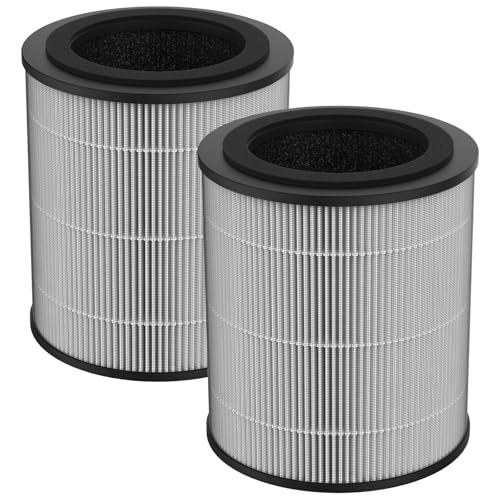 FMDZFL JF100 Replacement Filter 3in1 H13 True HEPA and HighEfficiency Activated Carbon Filter 2Pack 