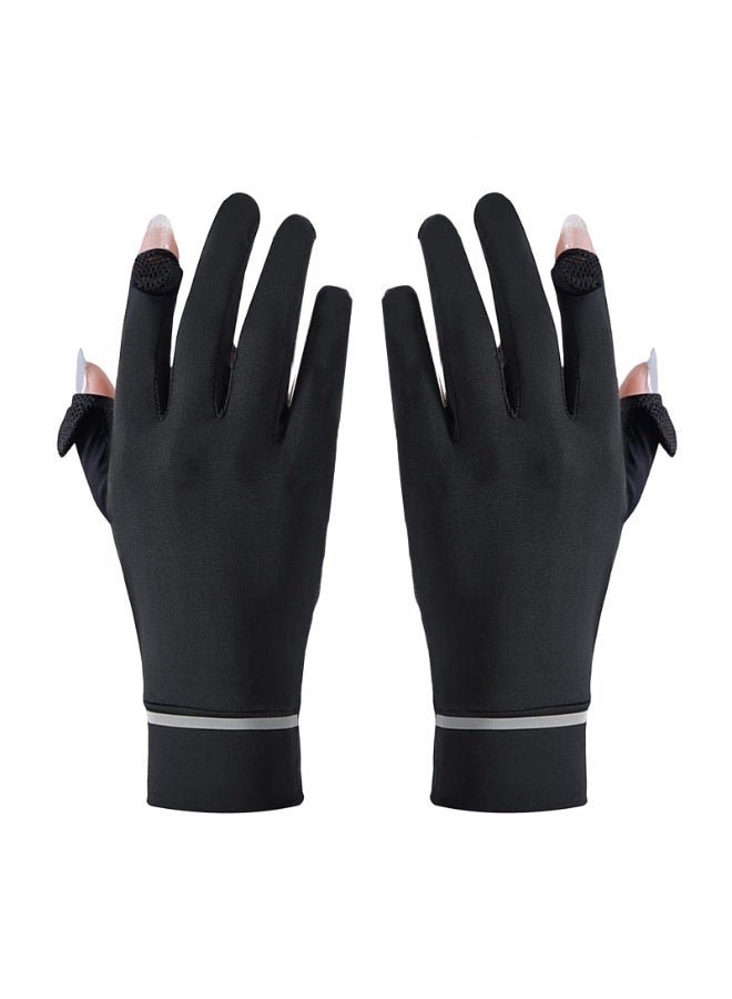 قفازات Wome قفازات واقية من الأشعة فوق البنفسجية قفازات قيادة بأصابع كاملة قفازات صيفية للخارج