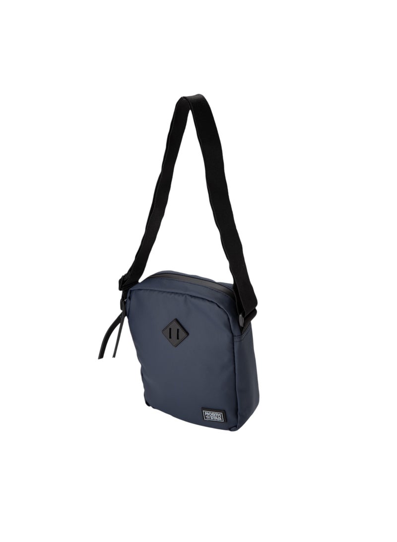 Bata Textured Messenger Bag Navy - Image 3