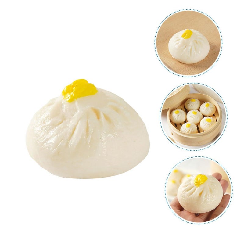 1 Set Realistic Steamed Bun Models Lifelike Simulation Food Props For Photography Parties Weddings And Restaurant Displays Non Fading Deform Resistant - Image 5