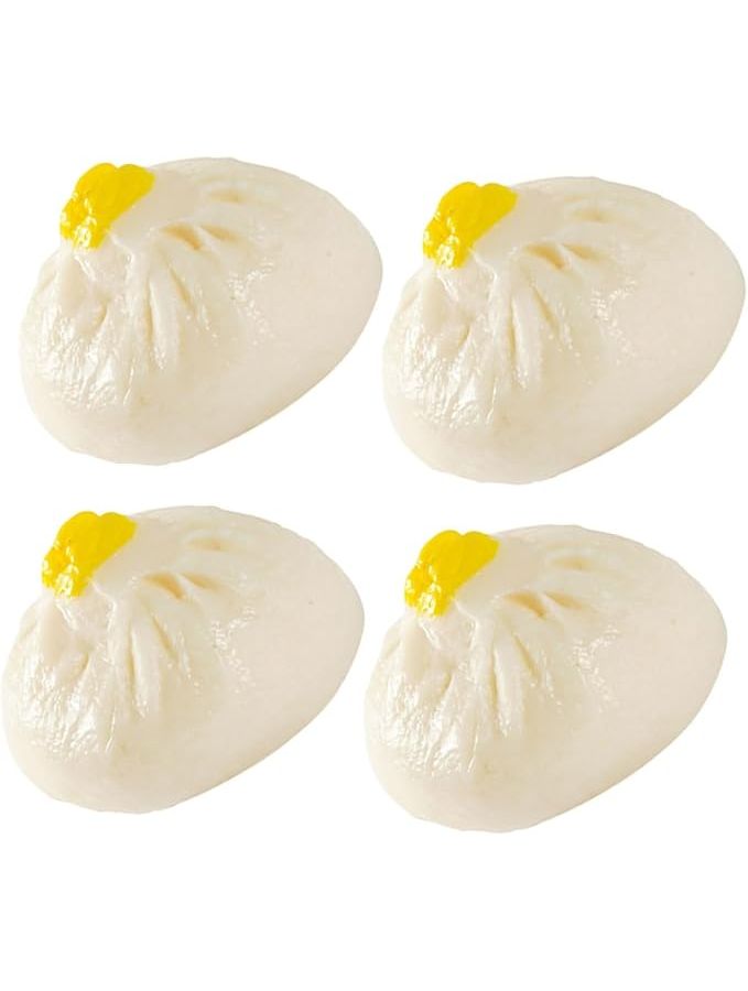 1 Set Realistic Steamed Bun Models Lifelike Simulation Food Props For Photography Parties Weddings And Restaurant Displays Non Fading Deform Resistant - Image 1