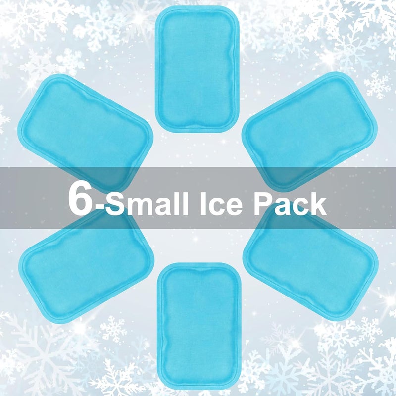 GROTTES Reusable Small Ice Packs  Hot  Cold Mini Gel Cold Packs for Injuries Sinus Relief Tired Eyes Headaches First Aid Pain Relief Wisdom Teeth Face  6 Packs - Image 3
