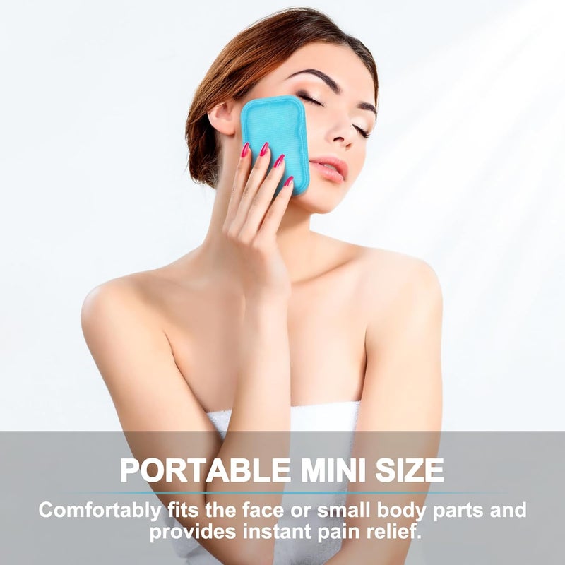 GROTTES Reusable Small Ice Packs  Hot  Cold Mini Gel Cold Packs for Injuries Sinus Relief Tired Eyes Headaches First Aid Pain Relief Wisdom Teeth Face  6 Packs - Image 5