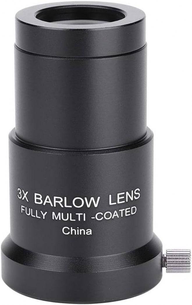 3X Barlow Lens for 1.25 Inch Telescope Eyepiece, Fully Multi - Coated Magnification Lens with Comfortable Wide View, Compatible with Astronomy Telescopes for and Moon Observation - Image 1