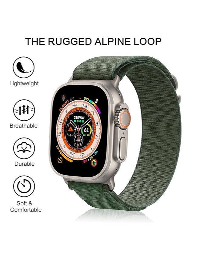 Nylon Fabric Band Wrist Strap For apple Ultra Watch 42mm 44mm 45mm 49mm - Image 3