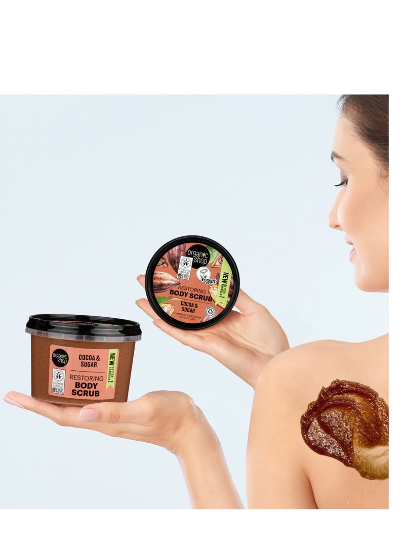 Organic Shop Luxury Chocolate Body Sugar Scrub 250ml - Image 3