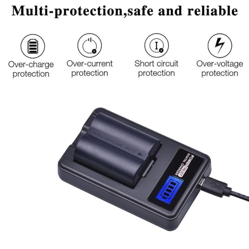 PowerTrust 2 Pack CGA-S006 CGR S006 S006E S006A S006 DMW-BMA7 DMW BMA7 Battery + LCD USB Charger for Panasonic DMC FZ7 FZ8 FZ18 FZ28 FZ30 FZ35 - Image 4