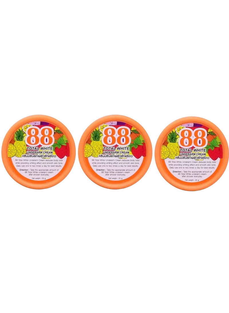 88 Total White Total White UnderArm Cream 3 piec  - Image 1