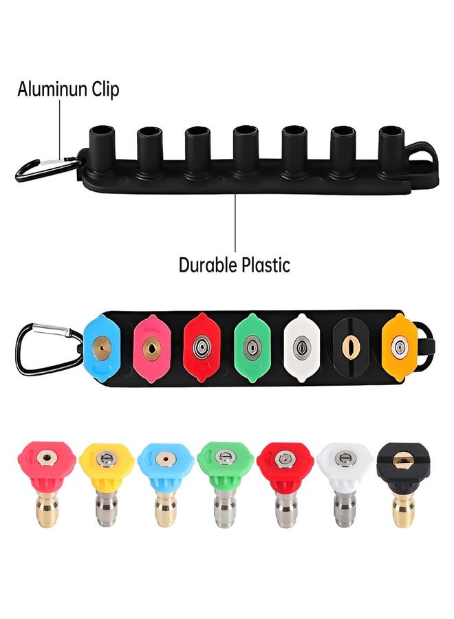 SEPLY Pressure Washer Tips, Set of 7 Pressure Washer Nozzle Tips with Nozzle Holder, 1/4 Inch Quick Connect, 4000 PSI - Image 4