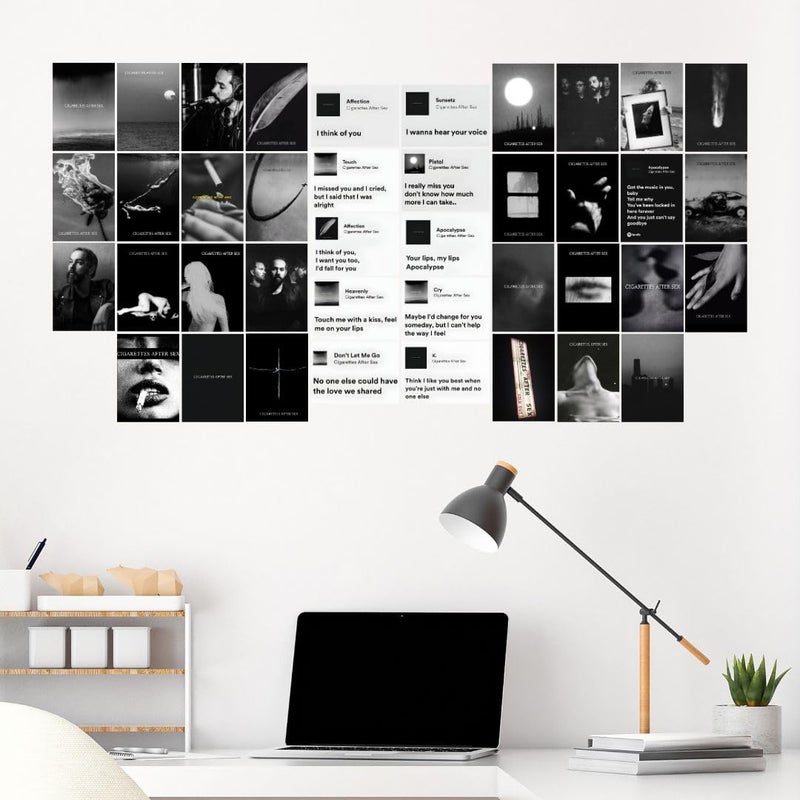 auraposter Paper Cigarettes After Sex (Set of 40)|Cigarettes After Sex Mini Posters|Mini Posters (15 x10 cm) of CAS's songs for Wall, Bedroom, Living room|Band Cigarettes After Sex|Glue Dots Included - Image 3