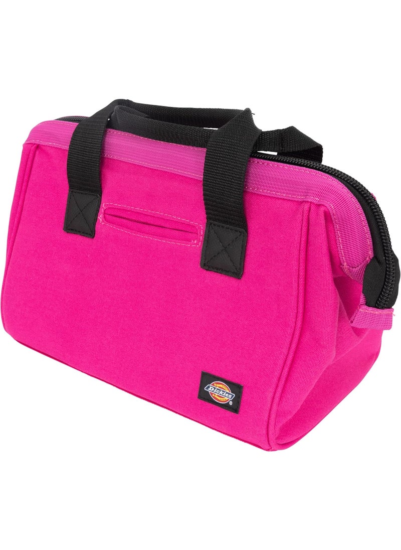 Dickies Dickies 12Inch Durable Canvas Work Bag for Painters Carpenters and Builders HeavyDuty Zipper Reinforced Handles Pink 57148  - Image 2