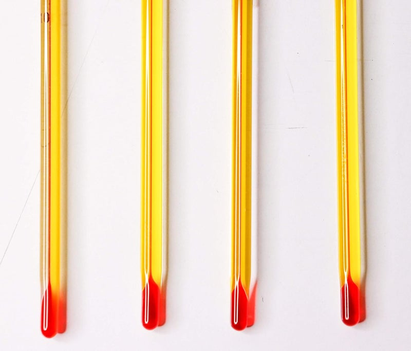 Labworld Thermometer -10 to 110 Degrees Celsius Pack of 2, 300mm Alcohol for Laboratory Industrial and Household Purpose, Plastic Case (Yellow) - Image 4