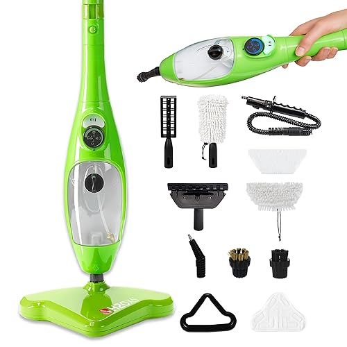 H2O X5 5-in-1 Multi-Purpose Steam Mop, Handheld Steam Cleaner, Adjustable Height, Removable Tank, Large Capacity, Rapid Heat Up, Steam Control, Lightweight, High Pressure - Image 1