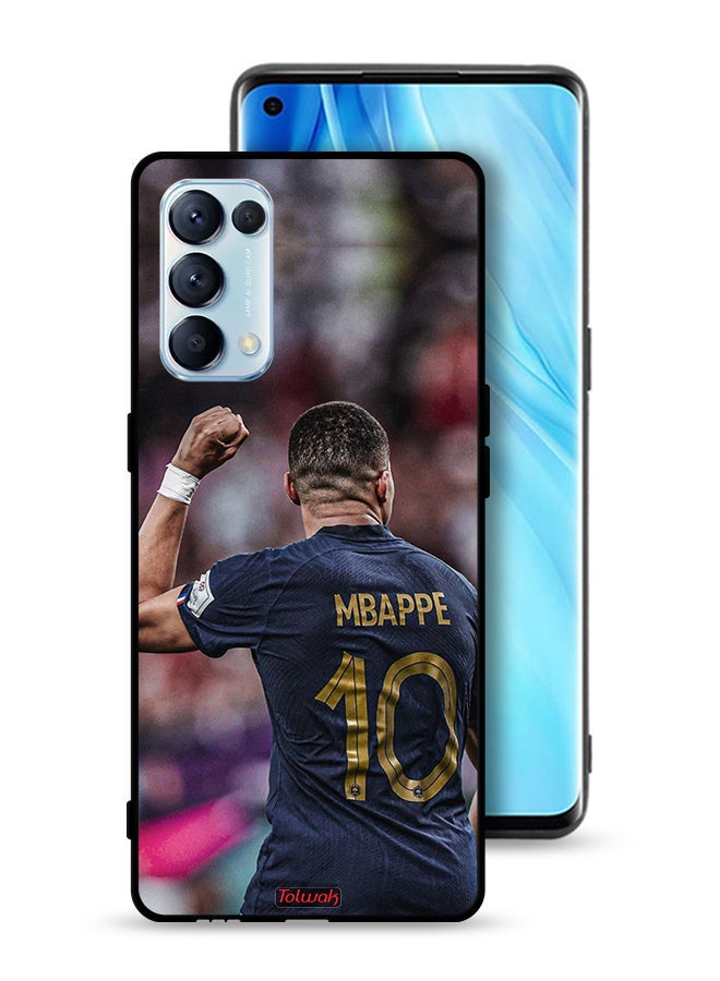 Tolwak Oppo Reno5 Pro 5G Protective Case Cover Mbappe 10 - Image 1