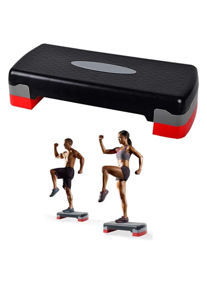 KUYING Aerobic Step, Adjustable Fitness Aerobic Step Non-Slip Cardio Yoga Pedal Stepper Home Gym Workout Exercise Equipment.  Adjustable Workout Platform Trainer 68 x 28.5 x 15cm  - Image 1