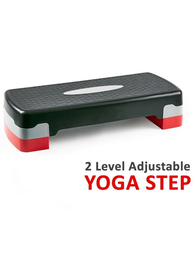 KUYING Aerobic Step, Adjustable Fitness Aerobic Step Non-Slip Cardio Yoga Pedal Stepper Home Gym Workout Exercise Equipment.  Adjustable Workout Platform Trainer 68 x 28.5 x 15cm  - Image 2