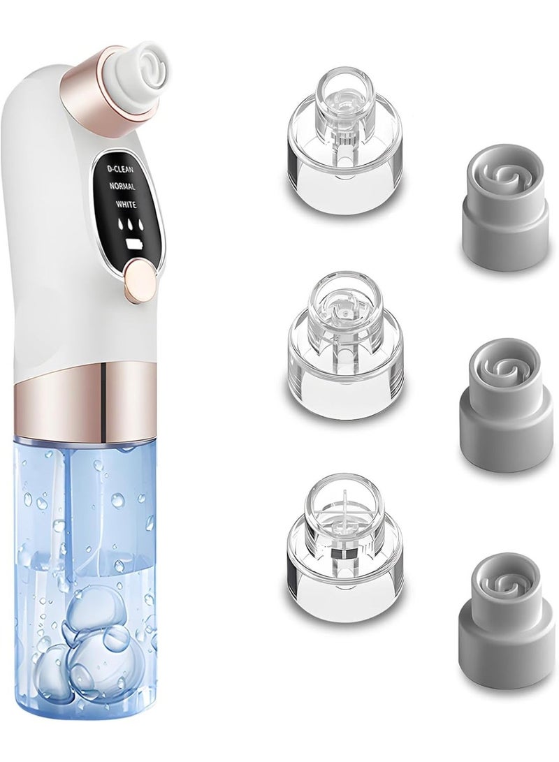 جهاز إزالة الرؤوس السوداء وتنظيف المسام مزود بـ 3 مستويات شفط و6 رؤوس قابلة للتبديل وقابل للشحن عبر USB مناسب لجميع أنواع البشرة - Image 4