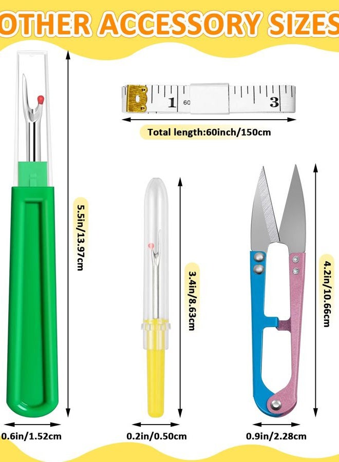 FIVEIZERO Thimble Set - Includes Thimbles, Seam Ripper, Thread Snips and Measuring Tape for Hand Embroidery and Crafting Projects - Image 5