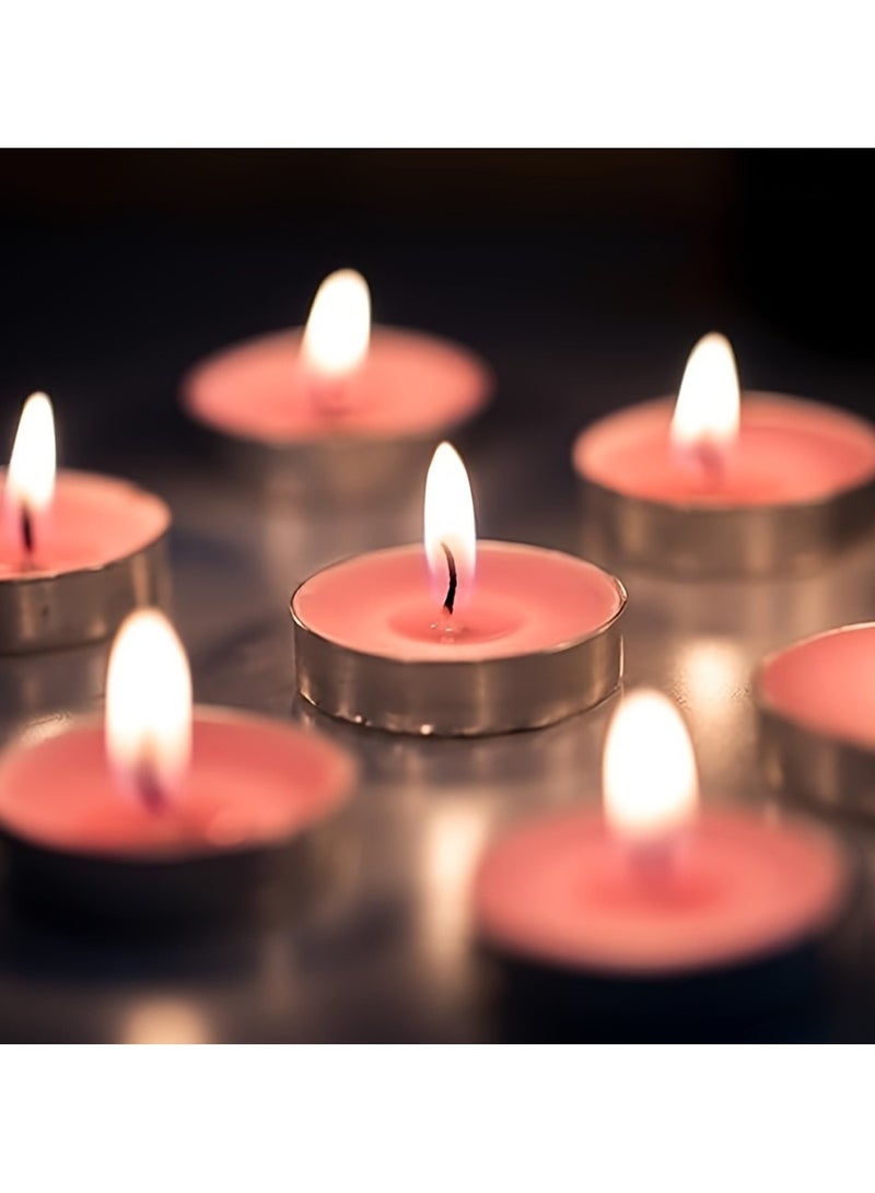Huitich Smokeless Tea Light Candles – 50-Pack for Weddings, Parties, Holidays & Religious Use - Image 2