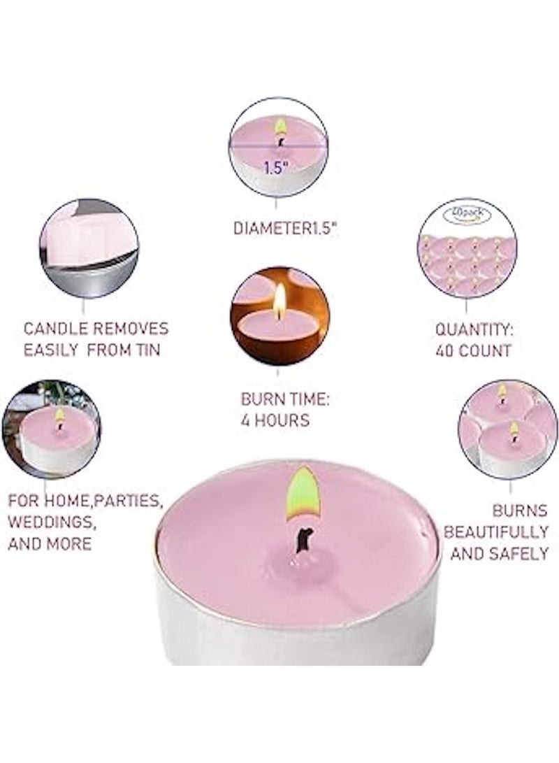 Huitich Smokeless Tea Light Candles – 50-Pack for Weddings, Parties, Holidays & Religious Use - Image 5