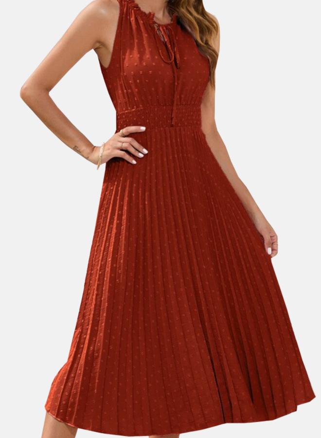 YUNIQEE Pleated A-Line Dress - Image 2