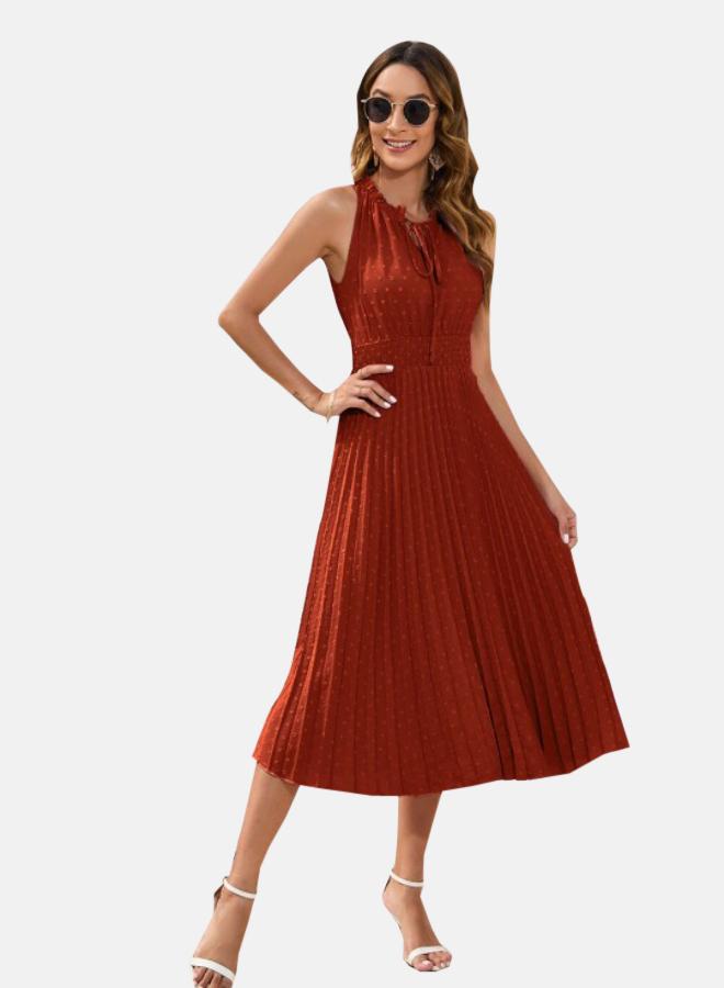 YUNIQEE Pleated A-Line Dress - Image 1