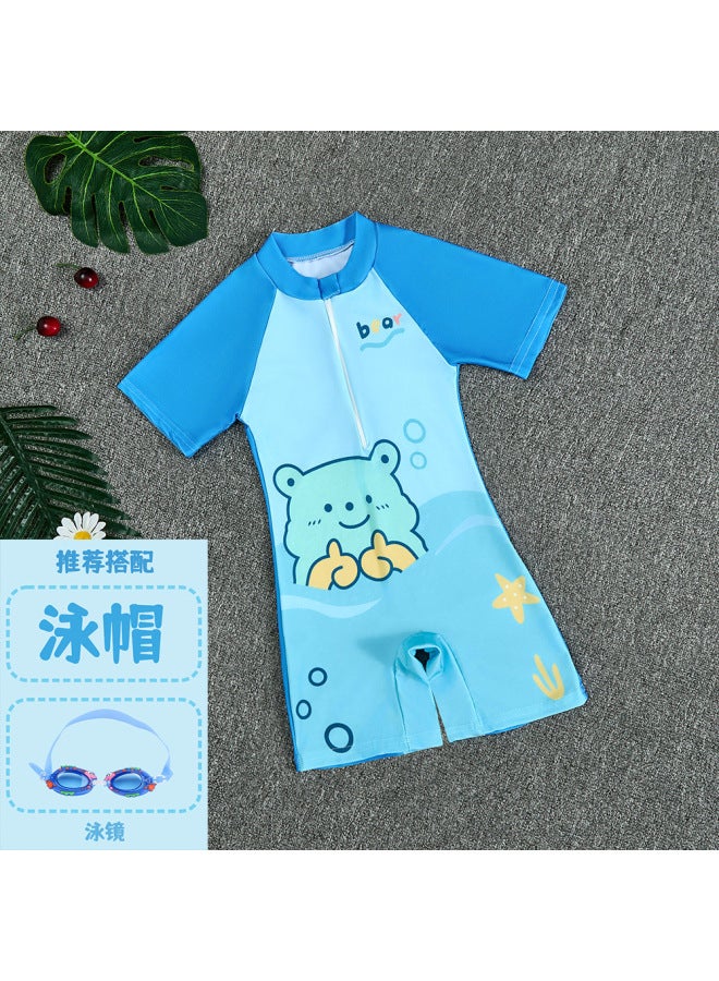 Children's Swimwear Boys' Swimwear Boys' Swimwear Boys' Children's Medium And Large Children's Quick-drying Sun Protection Baby  New Swimwear