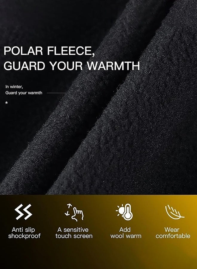 Polish'D Winter Warm Gloves for Men Women, Windproof and Waterproof Thermal with Touchscreen Fingers for Cold Weather Outdoor Work, Cycling, Biking, Driving, Hiking, Running - Image 3