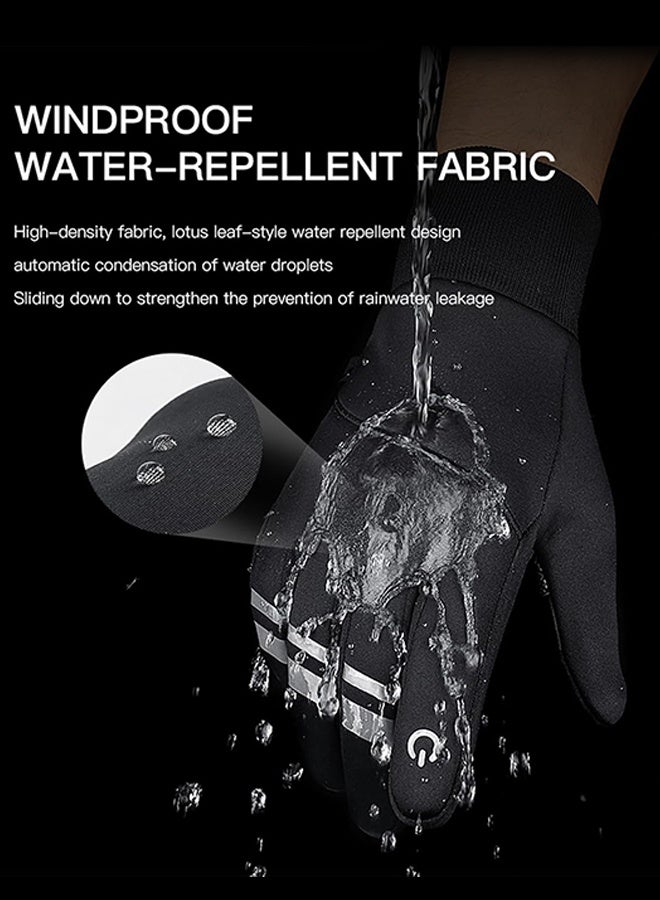 Polish'D Winter Warm Gloves for Men Women, Windproof and Waterproof Thermal with Touchscreen Fingers for Cold Weather Outdoor Work, Cycling, Biking, Driving, Hiking, Running - Image 2