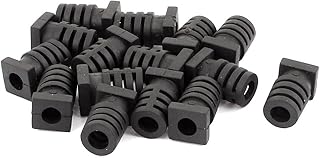 uxcell uxcell Ã‚Â® 15 Pcs Rubber Strain Relief Cord Boot Guard Wire Cable Sleeve Hose 20mm x 6mm  - Image 1