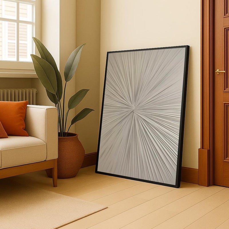 ماركتنا لوحة قماشية بتصميم الفن التجريدي مع برواز مجوف مقاس (60×90) قطعة واحدة - Image 3